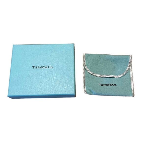 Tiffany & Co Empty Jewelry Box And Case 4”x3.5” Gift Set Suede Pouch Necklace - Picture 1 of 12